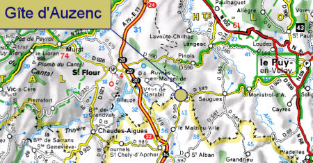 Situate Auzenc with viamichelin.fr - Click at the picture